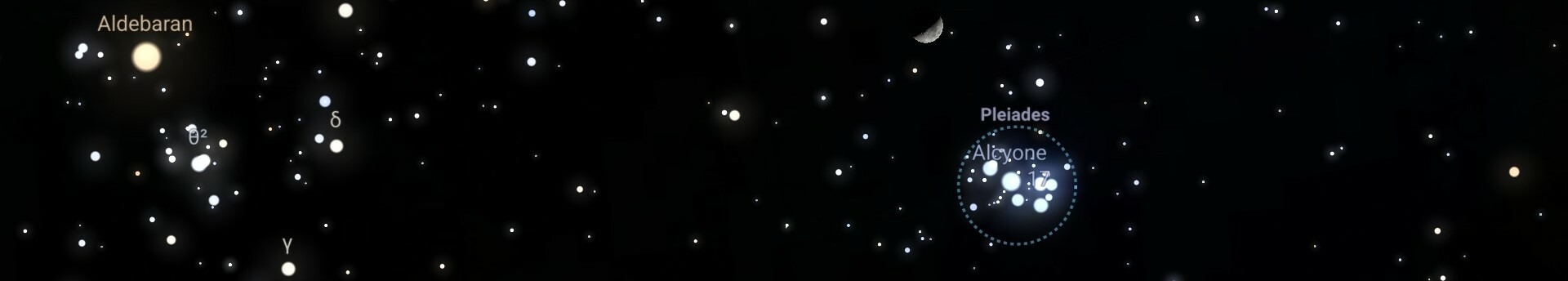 A márciusi ég díszelőadása – a Fiastyúk és a holdsarló együttállása