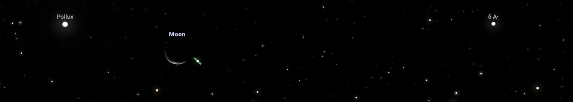 A Hold búcsúja az augusztustól: együttállás a Polluxszal és a Jászol-halmazzal