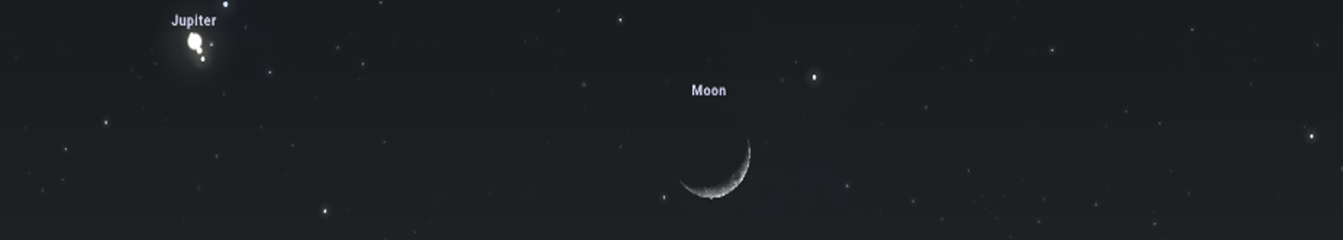 Látványos laza légyott: a Jupiter és a Hold kora esti együttállása