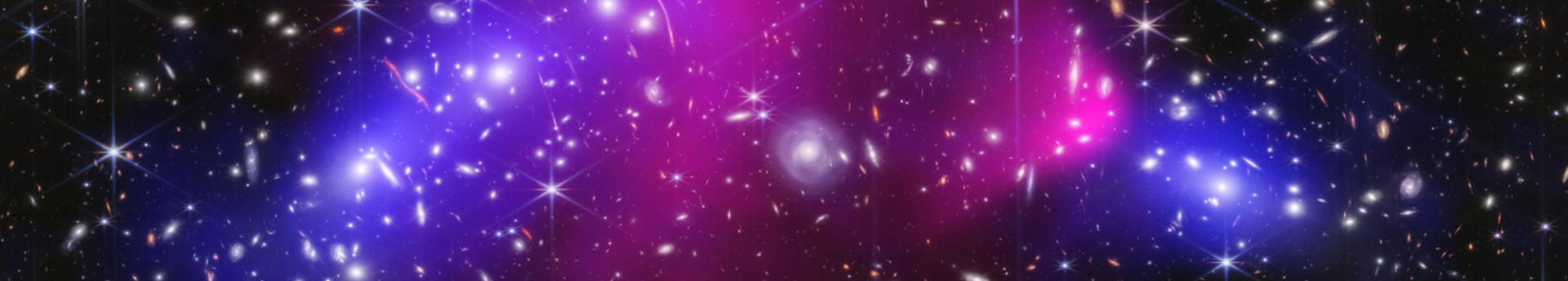 Galaxishalmazok ütközése és a sötét anyag a James Webb-űrtávcső szemével