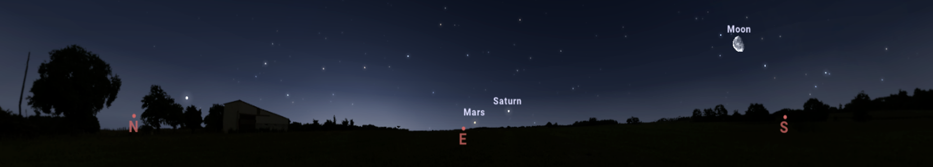 Hajnali hírmondó: a Mars és a Neptunusz szoros együttállása 