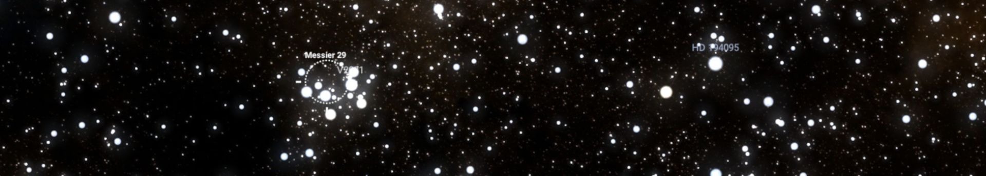 Messier 29 – a Hattyú csillagkép nyílthalmaza