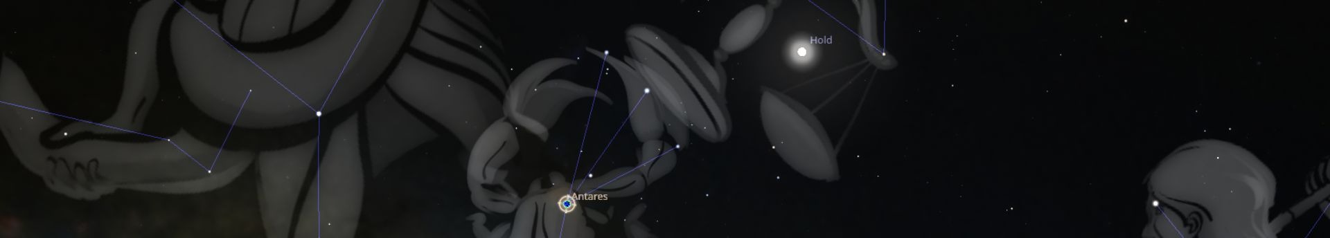 Az Antares együttállása a teliholddal május 13-án