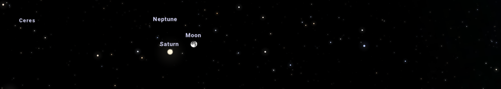 Szabad szemmel is látható együttállásba kerül a Szaturnusz és a Hold