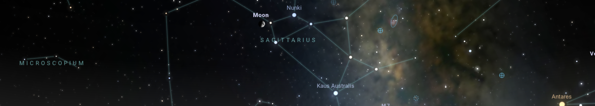 Binokulárral megfigyelhető együttállások szeptemberben 