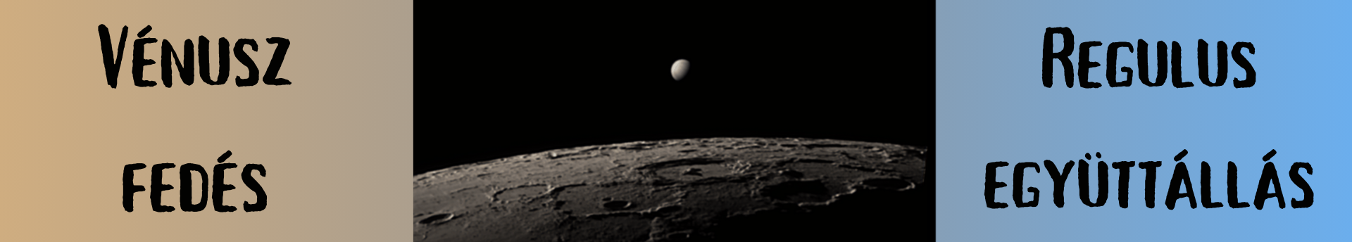 A szégyenlős Vénusz a Hold mögé rejtőzik