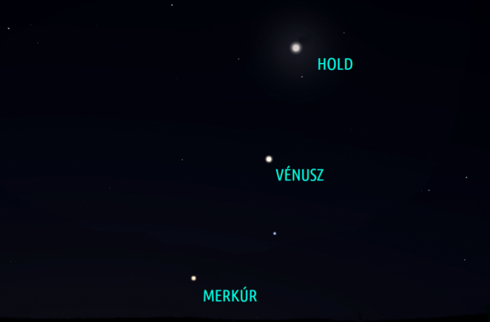 A belső bolygók és a holdsarló - csütörtökön és pénteken!