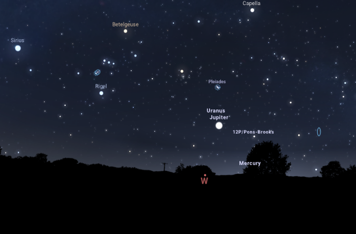 Hamarosan Hamal háromszöge hódítja meg az éjszakát: a 12P/Pons-Brooks üstökös utolsó márciusi láthatósága