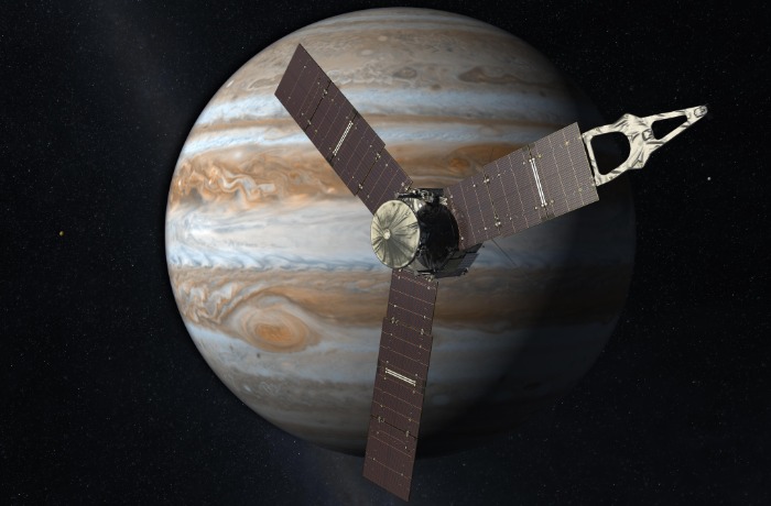 A Juno űrszonda a Jupiter Europa holdjánál járt