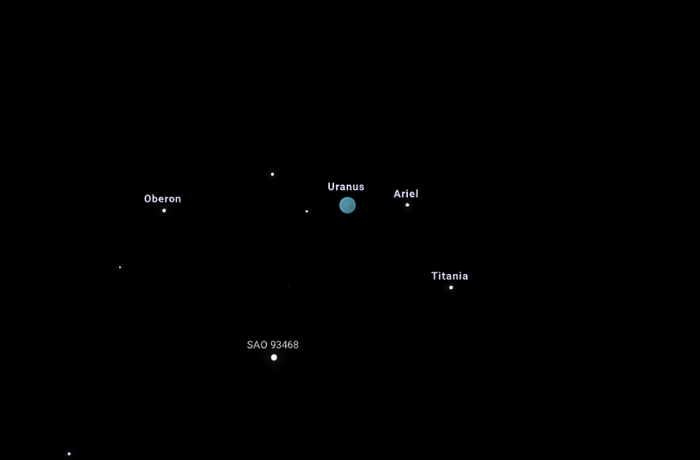 Újabb távcsöves kihívás: az Uránusz szorosan együtt áll egy csillaggal
