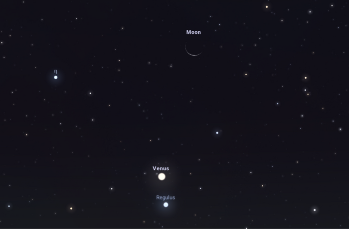 Kora reggeli sorakozó! – a Vénusz–Regulus–Hold együttállás