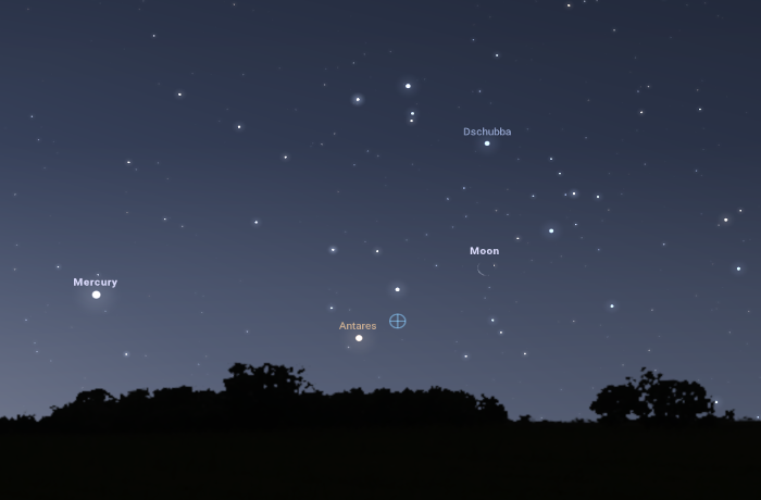 Trió a Skorpióban: együtt áll a Hold, az Antares és a Merkúr
