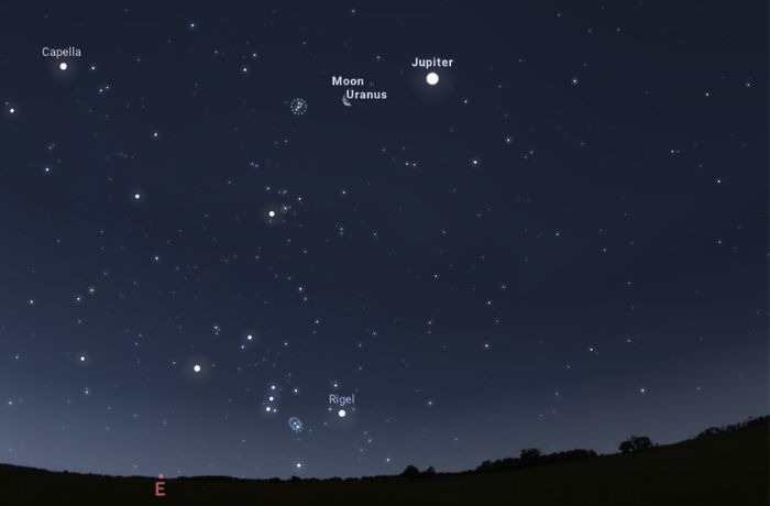 Négyes együttállás a hajnali égen  