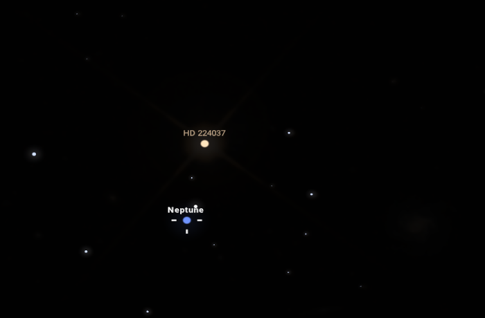 „Kettős” Neptunusz, avagy egy bolygó és egy hasonló fényességű csillag szoros együttállása