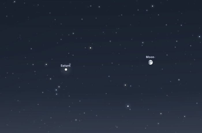 A telihold találkozása a Szaturnusszal, részleges holdfogyatkozással fűszerezve