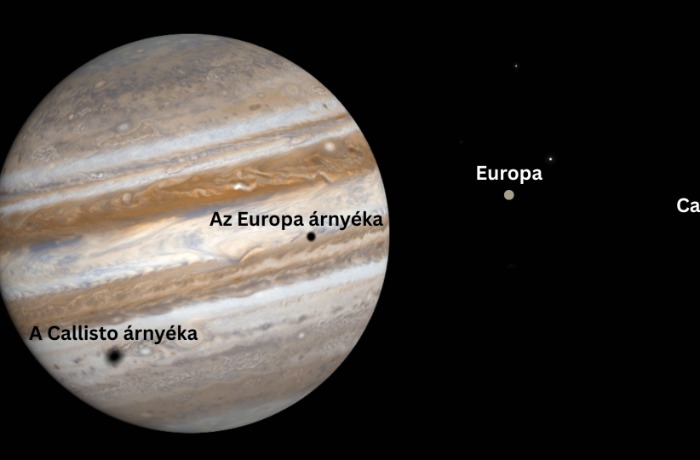 Galilei-holdak árnyéka a Jupiteren