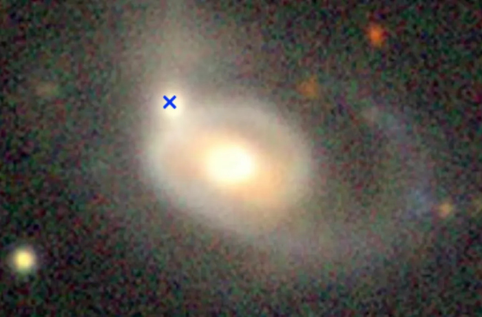 Egy kölcsönható galaxis fekete lyuka széttépett egy túlságosan közel merészkedő csillagot