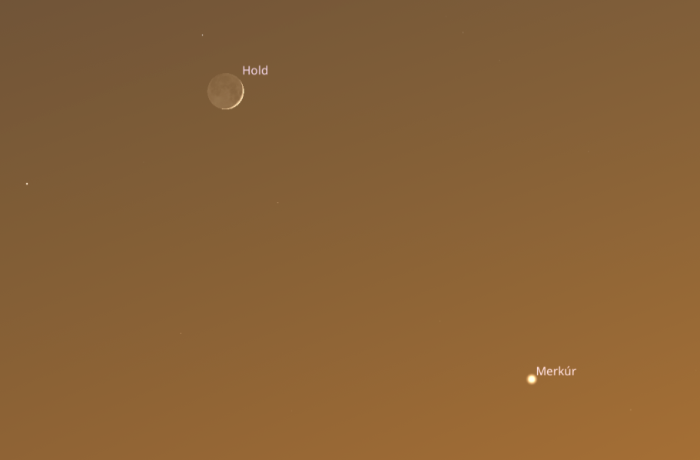 Nyári Merkúr-les vékony holdsarlóval fűszerezve