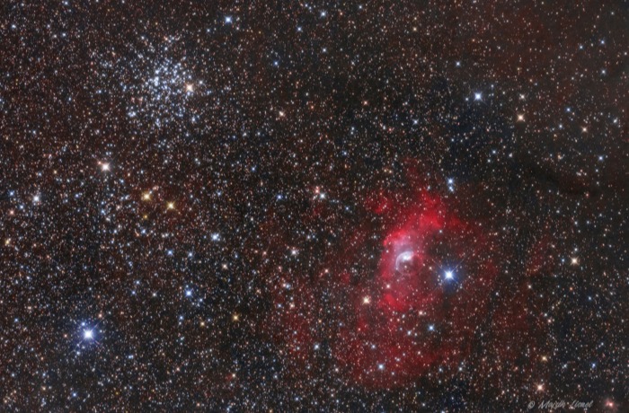 Messier 52 – nyílthalmaz a Kassziopeiában