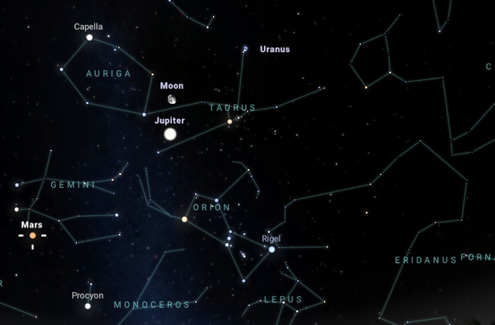 Októberi égi jelenségek