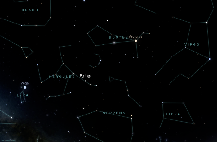 A Pallas pillanata: újabb kisbolygó-oppozíciót figyelhetünk meg a májusi égen