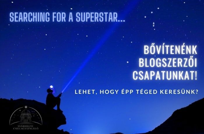 Szeretnéd viszontlátni írásaid a mainstream médiában és a Svábhegyi Csillagvizsgáló blogján? 