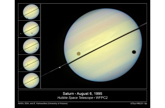 A Titan árnyéka átvonul a Szaturnusz bolygón – és ezt láthatjuk is az esti égen!