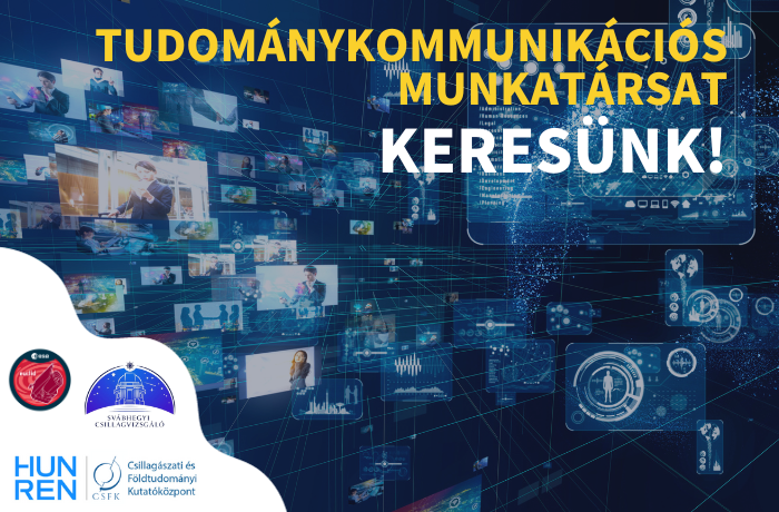 Tudománykommunikációs munkatársat keresünk
