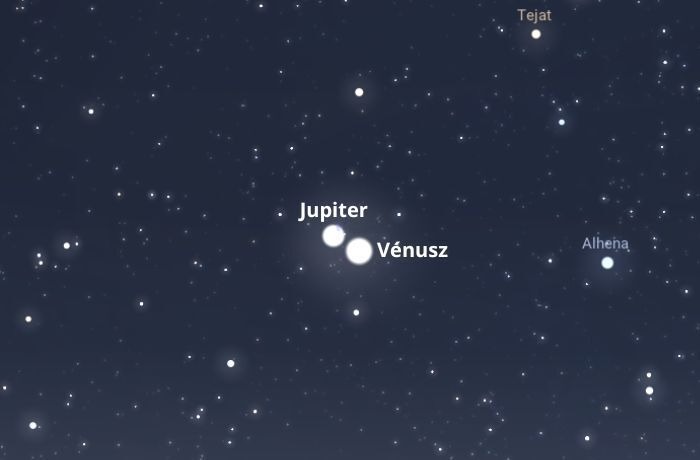 Az év leglátványosabb bolygóegyüttállása: a Vénusz és a Jupiter találkozója a hajnali égen