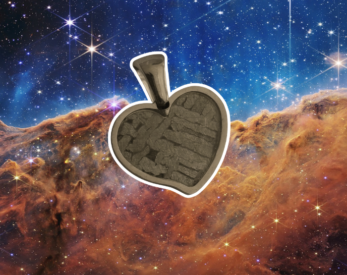 Vasmeteorit szív közeli