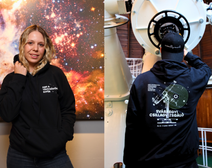 Kapucnis pulcsi fekete - M