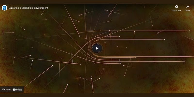 Egy fekete lyuk anyagbefogási korongja, ha elég nagy felbontással tudjuk megfigyelni, a szimulációk és a mérések szerint ilyen látványt nyújt. (Forrás: Nicolle R. Fuller / NSF)