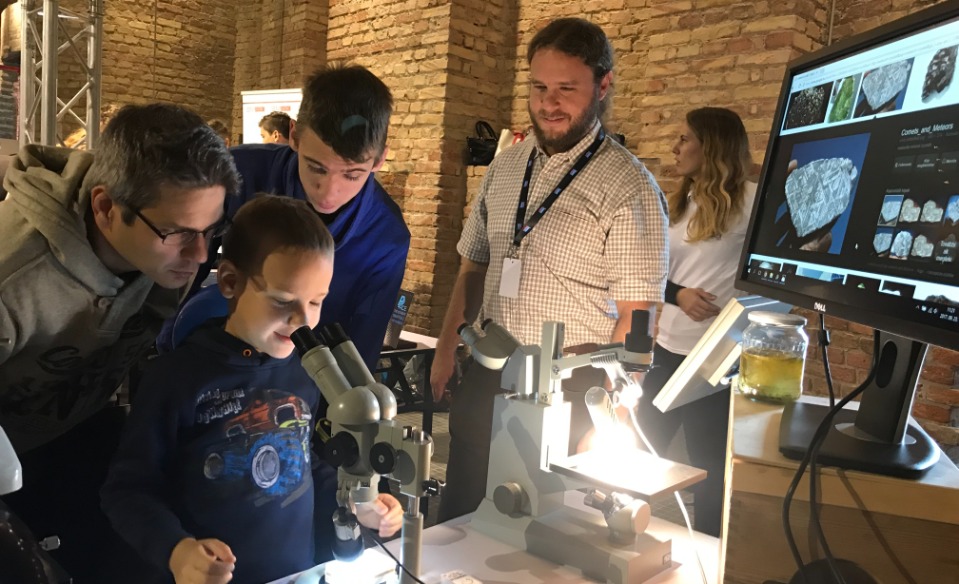 Csillagászati stand külsős rendezvényeken